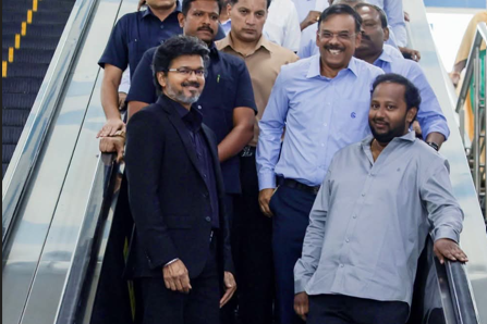 CM Vijay Reviews Chennai Metro Project Progress