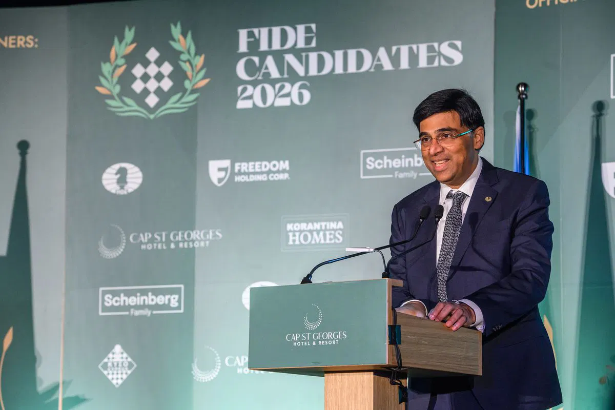 Anand Becomes Acting FIDE President